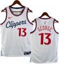 NO.13 George Maglia Los Angeles Clippers 2024/2025 Bianco