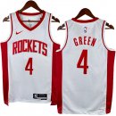 NO.4 Green Maglia Houston Rockets 2023/2024 Bianco