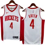 NO.4 Green Maglia Houston Rockets 2023/2024 Bianco