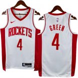 NO.4 Green Maglia Houston Rockets 2023/2024 Bianco