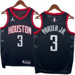 NO.3 Porter-Jr. Maglia Houston Rockets 2024/2025 Nero
