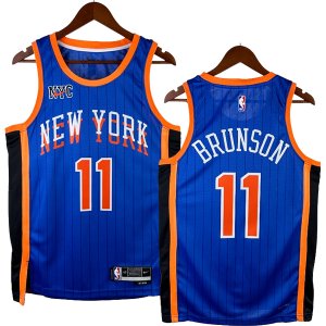 NO.11 Brunson Maglia New York Knicks 2024/2025 Blu