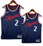 NO.2 Leonard Maglia Los Angeles Clippers 2024/2025 Blu Navy