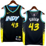 NO.43 Siakam Maglia Indiana Pacers 2024/2025 Nero