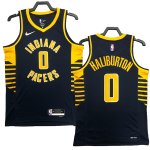 NO.0 Haliburton Maglia Indiana Pacers 2023/2024 Blu Navy