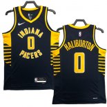 NO.0 Haliburton Maglia Indiana Pacers 2023/2024 Blu Navy
