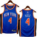 NO.4 Rose Maglia New York Knicks 2024/2025 Blu