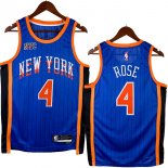 NO.4 Rose Maglia New York Knicks 2024/2025 Blu