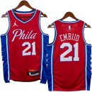 NO.21 Embiid Maglia Philadelphia Sixers 2023/2024 Rosso