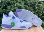 Air Jordan 4 Oreo Bianco Viola