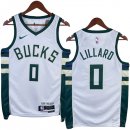 NO.0 Lillard Maglia Milwaukee Bucks 2023/2024 Bianco