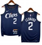 NO.2 Leonard Maglia Los Angeles Clippers 2023/2024 Blu Navy