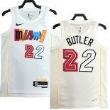 NO.22 Butler Maglia Miami Heat 2023 Bianco