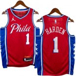 NO.1 Harden Maglia Philadelphia Sixers 2023/2024 Rosso