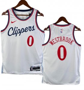 NO.0 Westbrook Maglia Los Angeles Clippers 2024/2025 Bianco