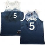 NO.5 Edwards Maglia Minnesota Timberwolves 2024/2025 Bianco Blu