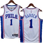 NO.1 Harden Maglia Philadelphia Sixers 2023/2024 Bianco