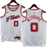 NO.0 Westbrook Maglia Houston Rockets 2024/2025 Bianco