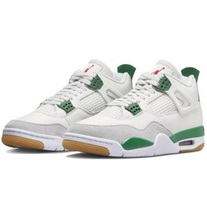 Air Jordan 4 X Nike SB Pine Green Bianco Verde-DR5415-103