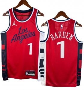NO.1 Harden Maglia Los Angeles Clippers 2024/2025 Rosso