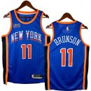 NO.11 Brunson Maglia New York Knicks 2024/2025 Blu