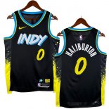 NO.0 Haliburton Maglia Indiana Pacers 2024/2025 Nero
