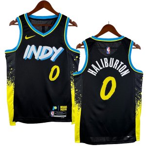 NO.0 Haliburton Maglia Indiana Pacers 2024/2025 Nero