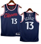 NO.13 George Maglia Los Angeles Clippers 2024/2025 Blu Navy
