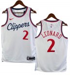 NO.2 Leonard Maglia Los Angeles Clippers 2024/2025 Bianco