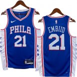 NO.21 Embiid Maglia Philadelphia Sixers 2023/2024 Blu