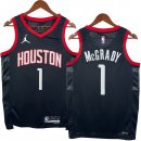 NO.1 McGrady Maglia Houston Rockets 2024/2025 Nero