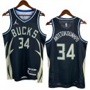 NO.34 Antetokounmp Maglia Milwaukee Bucks 2023/2024 Nero