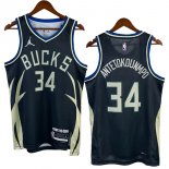 NO.34 Antetokounmp Maglia Milwaukee Bucks 2023/2024 Nero