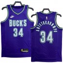 NO.34 Antetokounmp Maglia Milwaukee Bucks 2023/2024 Viola