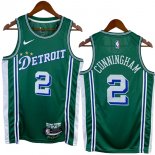 NO.2 Cunningham Maglia Detroit Pistons 2023/2024 Verde