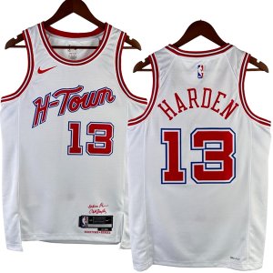NO.13 Harden Maglia Houston Rockets 2024/2025 Bianco