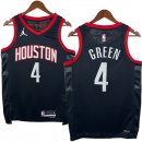 NO.4 Green Maglia Houston Rockets 2024/2025 Nero