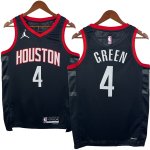 NO.4 Green Maglia Houston Rockets 2024/2025 Nero