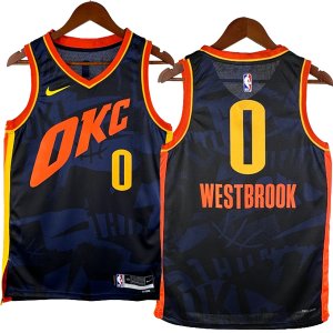 NO.0 Westbrook Maglia Oklahoma City Thunder 2024/2025 Nero