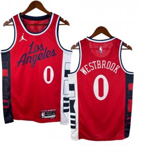 NO.0 Westbrook Maglia Los Angeles Clippers 2024/2025 Rosso