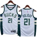 NO.21 Holiday Maglia Milwaukee Bucks 2023/2024 Bianco