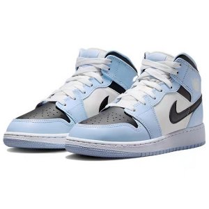 Air Jordan 1 Mid Bianco Blu