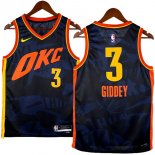 NO.3 Giddey Maglia Oklahoma City Thunder 2024/2025 Nero