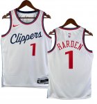 NO.1 Harden Maglia Los Angeles Clippers 2024/2025 Bianco
