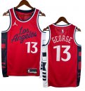 NO.13 George Maglia Los Angeles Clippers 2024/2025 Rosso