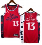NO.13 George Maglia Los Angeles Clippers 2024/2025 Rosso