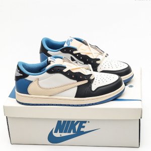 Travis Scott x Fragment x Air Jordan 1 Low“Military Blue” DM7866-140