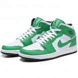 Air Jordan 1 Mid Bianco Verde