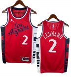 NO.2 Leonard Maglia Los Angeles Clippers 2024/2025 Rosso