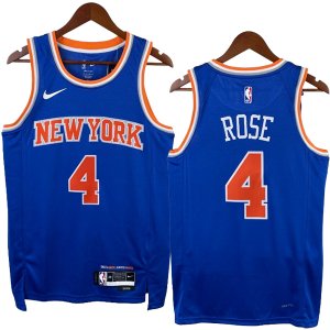 NO.4 Rose Maglia New York Knicks 2023/2024 Blu